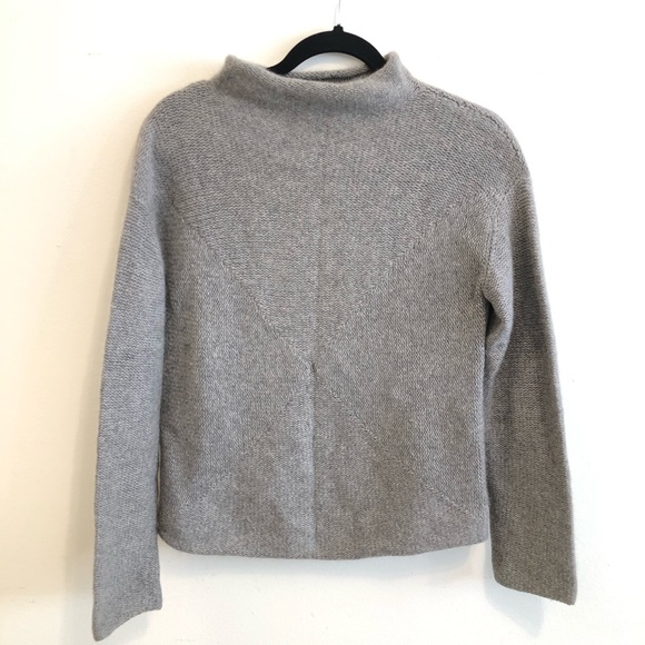 Autumn Cashmere Sweaters - Autumn Cashmere Gray Mockneck Sweater S